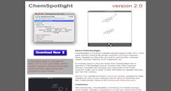 Desktop Screenshot of chemspotlight.openmolecules.net