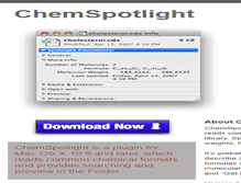 Tablet Screenshot of chemspotlight.openmolecules.net